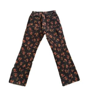Jones New York Sport Sz 6 Floral Corduroy Pants